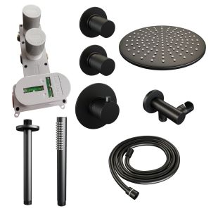 Brauer Carving 5-S-102 thermostatic concealed rain shower SET 06 matte black