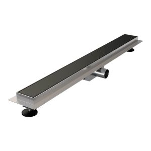 Brauer DR-MRF70S douchegoot met multifunctioneel rooster en flens 7 x 70cm mat zwart