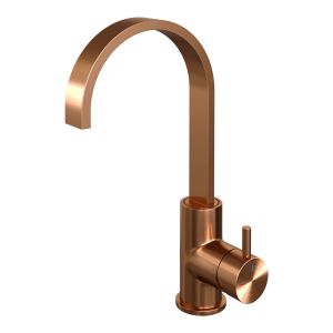 Brauer Edition 5-GK-003-S2 high surface-mounted basin mixer with swivel flat spout model B copper brushed PVD