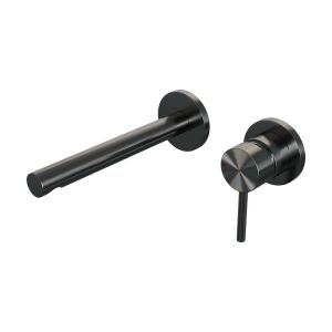 Brauer Edition 5-GM-004-S2-65 Unterputz-Waschtischbatterie mit geradem Auslauf und Abdeckplatten Modell A1 gunmetal gebürstet PVD