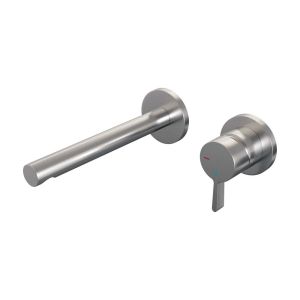 Brauer Edition 5-NG-004-S1-65 Unterputz-Waschtischarmatur mit geradem Auslauf und Abdeckplatten Modell E1 Edelstahl gebürstet PVD