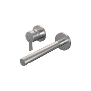 Brauer Edition 5-NG-083-S1-65 Unterputz-Waschtischbatterie mit geradem Auslauf und Abdeckplatten Modell E2 Edelstahl gebürstet PVD