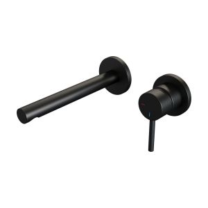 Brauer Abdeckplatten Edition 5-S-004-S2-65 Unterputz-Waschtischbatterie mit geradem Auslauf und Modell A1 mattschwarz