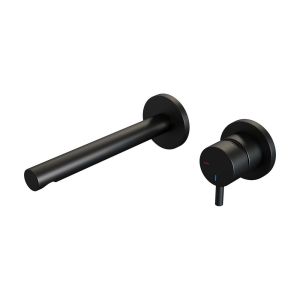 Brauer Edition 5-S-004-S5-65 Unterputz-Waschtischbatterie mit geradem Auslauf und Abdeckplatten Modell B1 mattschwarz