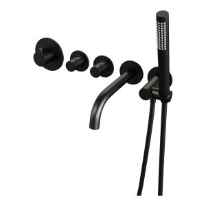 Brauer Edition 5-S-022 thermostatic concealed bath mixer SET 01 matte black