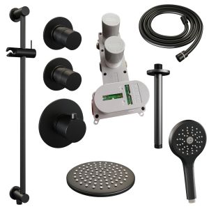 Brauer Edition 5-S-037 thermostatic concealed rain shower SET 23 matte black