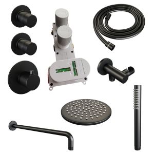 Brauer Edition 5-S-074 thermostatic concealed rain shower SET 03 matte black
