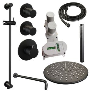 Brauer Edition 5-S-079 thermostatic concealed rain shower SET 16 matte black