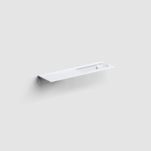 Clou Fold CL090402820 toilet roll holder with shelf matt white