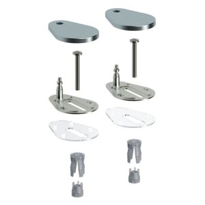 Clou InBe IB10554000 set scharnieren t.b.v. InBe toiletzitting IB0406050