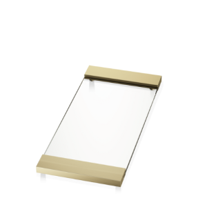 Decor Walther 0848844 TAB 37 Schale/ Tablett 37x17cm aus Opalglas/ matt gold