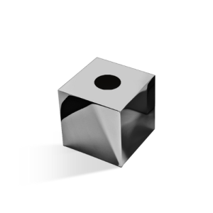 Decor Walther 0864358 KB 87 Papiertuchbox schwarz chrom poliert PVD