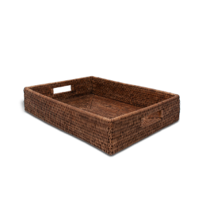 Decor Walther Korb 0939692 Backset TRAY Tablett/Schüssel dunkel Rattan