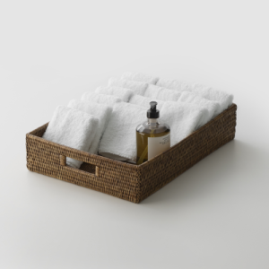 Decor Walther Korb 0939692 Backset TRAY Tablett/Schüssel dunkel Rattan