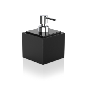 Decor Walther Brownie 0937760 BROWNIE SSP Seifenspender stehend Kunstleder schwarz/ porzellanschwarz 