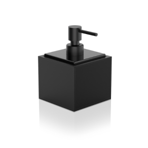 Decor Walther Brownie 0937860 BROWNIE SSP Seifenspender stehend Kunstleder schwarz/ porzellanschwarz 