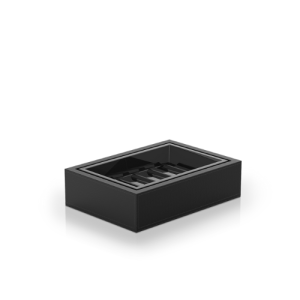 Decor Walther Brownie 0937960 BROWNIE STS soap dish faux leather black/ black porcelain 