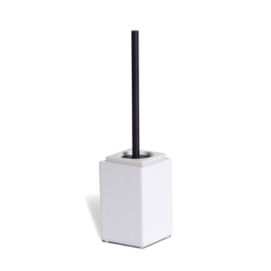 Decor Walther Brownie 0940650 BR SBG toiletborstelgarnituur mat zwart/wit kunstleer