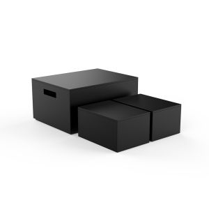 Decor Walther Brownie 0943060 BROWNIE 3BOX set van 3 multi boxen kunstleder zwart