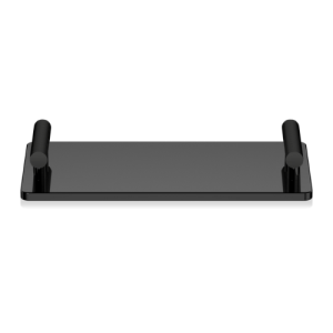 Decor Walther Club 0856160 CLUB TAB Schale/Tablett schwarzes Glas und mattschwarz