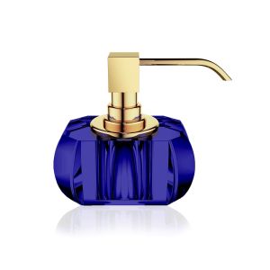 Decor Walther Crystal 0924495 KR SSP soap dispenser (gold pump) Capri Blue