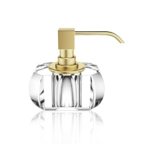 Decor Walther Kristall 0933456 KR SSP Seifenspender Kristallklarglas - mattgold