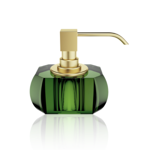 Decor Walther Seifenspender Kristall 0933496 KR SSP Kristall grün Glas - matt gold