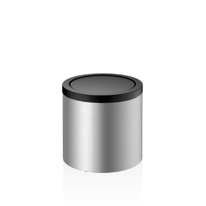 Decor Walther Mikado Tec 0608078 DW 125 Abfallbehälter mit Deckel Edelstahl gebürstet/mattschwarz