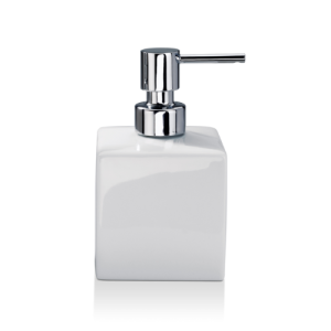 Decor Walther Porzellan 0843900 DW 525 Seifenspender stehendes Porzellan weiß/ chrom