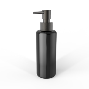 Decor Walther Porter 0863166 TT PORTER soap dispenser black glass frosted dark metal