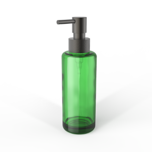 Decor Walther Porter 0863266 TT PORTER soap dispenser green glass frosted dark metal