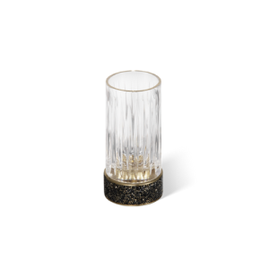 Decor Walther Rocks 0934267 ROCKS SMG glashouder mat donker metaal en mat goud/ helder glas