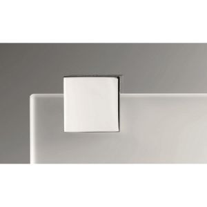 Decor Walther Bloque/ Corner 0560960 CO GLA40 shelf 400mm white satin glass/ matte black
