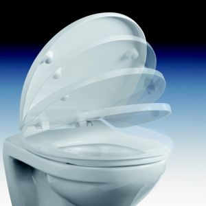 Pressalit Calmo 556001-D15999 toiletzitting met deksel zwart