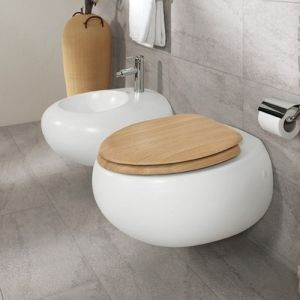 Villeroy en Boch Pure Stone 98M16100 WC-Sitze mit Deckel Eiche *nicht mehr lieferbar*