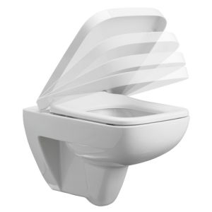 Pressalit Plan 780000-D98999 toilet seat with cover white