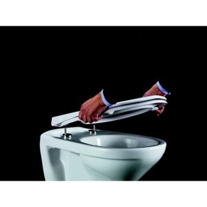 Pressalit Scandinavia PLUS 758001-D05999 toilet seat with lid black