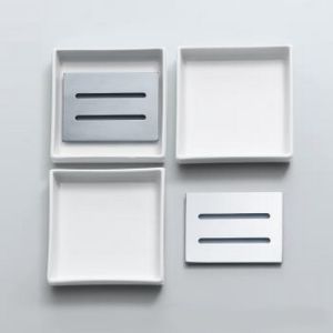 Decor Walther Porcelain 0803960 DW 616 soap dish 11x11cm porcelain black