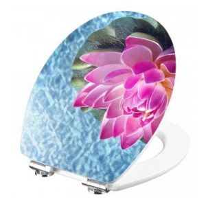 Diaqua Brillant 31171701 toiletzitting met deksel shiny motief Lotus