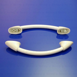 Sealskin Duka 3000 binnen- en buitengreep tbv kwartronde schuifdeur, wit *niet meer leverbaar*