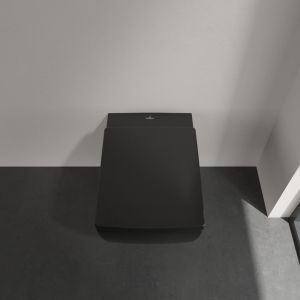 Villeroy en Boch Memento 2.0 8M24S1R7 toilet seat with lid Pure Black
