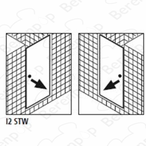 Kermi Ibiza EDI2STW0426910K (2534044) spatwaterdichting 100cm