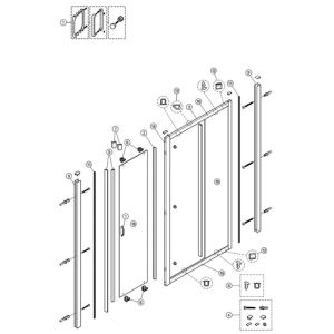 Huppe Alpha 2 - Classics 2 - X1 Flex, 042624 vertikale Dichtleiste
