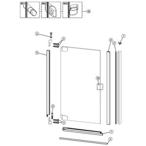 Huppe 2003, 069209 magneetstrip, 2025mm, type F of type O