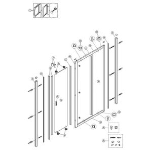 Huppe Alpha 2 - Classics 2 - X1 Flex, 042627 Satz Abdeckkappen, 4 Stück