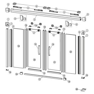 Huppe Aura elegance - Design elegance, 060556 magneetstrippen, set