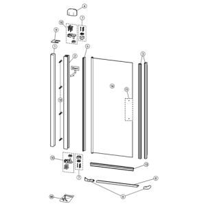 Huppe Design elegance, 068516 afdekkapje boven