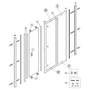 Huppe X1, 061278 magneetstrippen, set