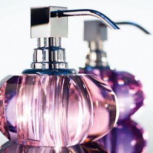 Decor Walther Seifenspender Kristall 0924261 KR SSP (Chrompumpe) Rosa Kristall