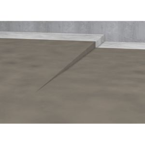 Blanke Aqua Keil 754280B100L afschotprofiel douchevloer 980x10x24 links RVS geborsteld